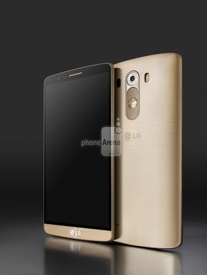 Pressebilden som er lekket ut viser at LG kaster seg på gull-bølgen. I tillegg vil telefonen komme i sølvgrått og i sort.