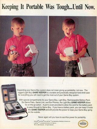 Det florerte med ekstrautstyr til Game Boy som førte til at begrepet "bærbar" fort ble relativt.