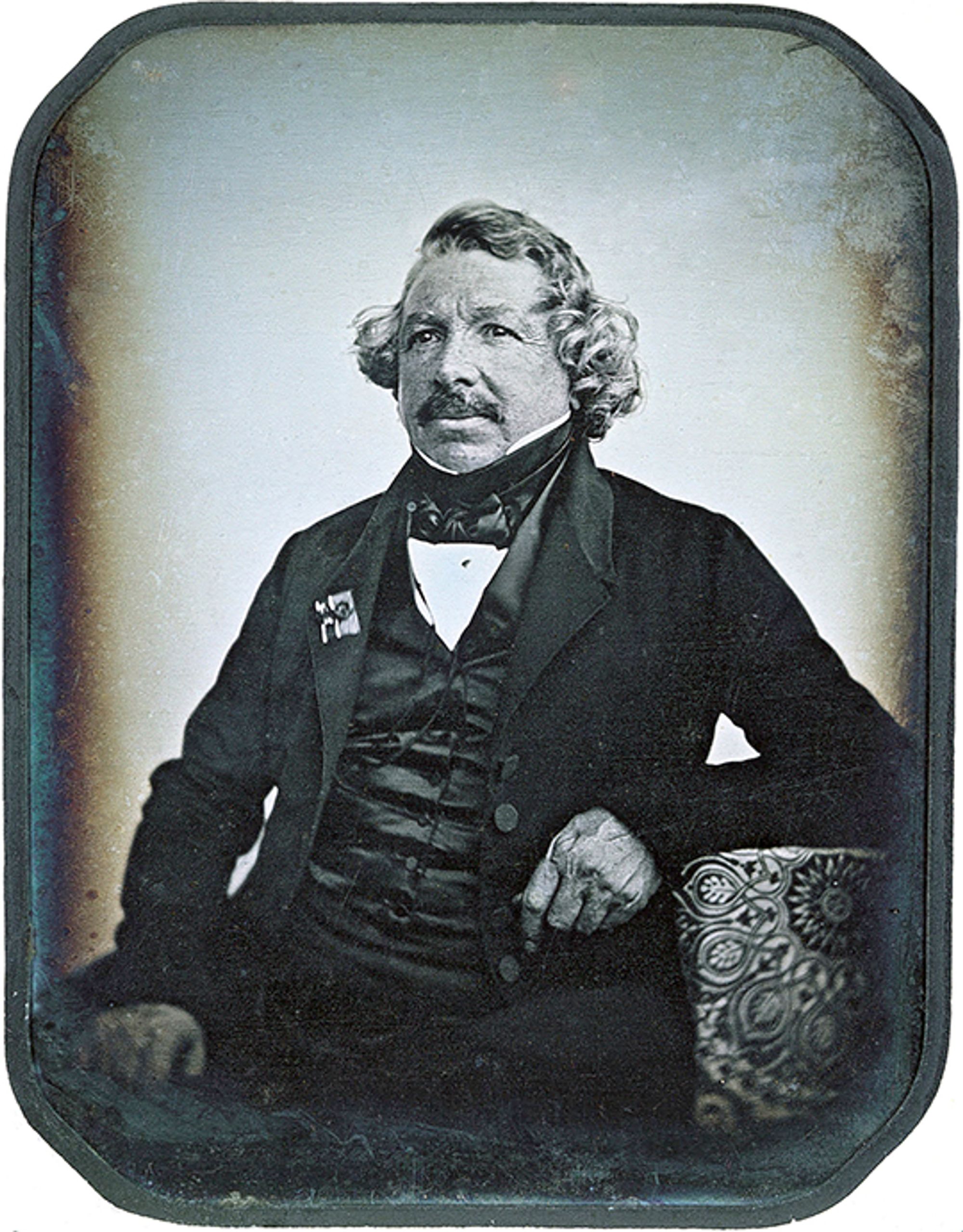Daguerrotypi av Louis Daguerre, tatt i 1844.