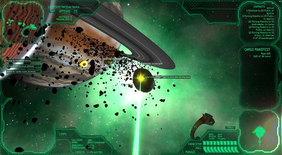 Utvinn metaller fra et av spillets asteroidebelter.