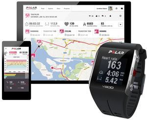 Polar V800 brukes sammen med mobilappen og nettjenesten Polar Flow.
