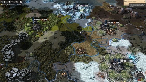 Imperiebygging i Endless Legend.