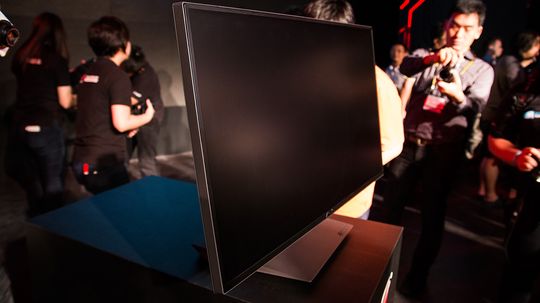 Asus ROG Swift PG278Q tiltrakk seg mye oppmerksomhet på scenen etter at showet var over.