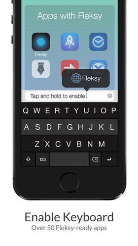 Over 50 iOS-apper skal fungere med Fleksy. Nå kommer snart et tastatur som skal fungere også i Apples egne apper.
