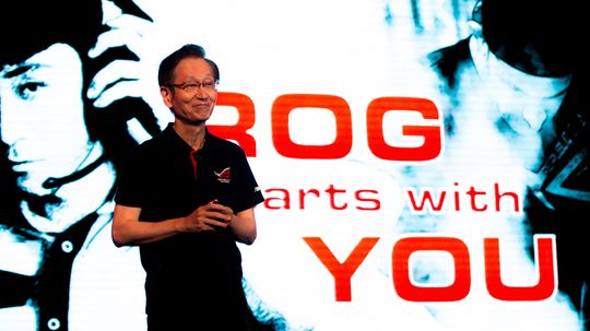 Jonney Shih, styrelederen i Asus, åpnet showet med å understreke at selskapet fokuserer på design og ytelse med sin ROG-serie.