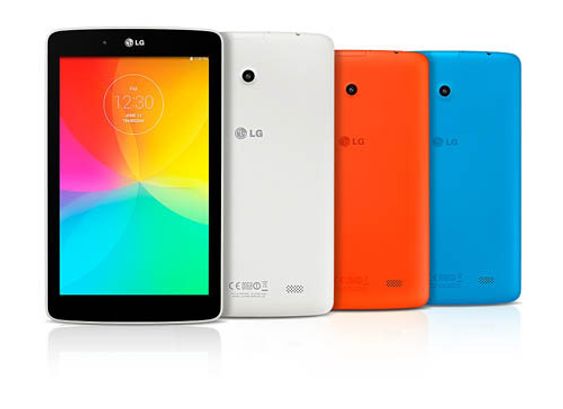Dette er fargene 7- og 8-tommerne av LG G Pad vil komme i. 10-tommeren finnes kun i svart og rødt.