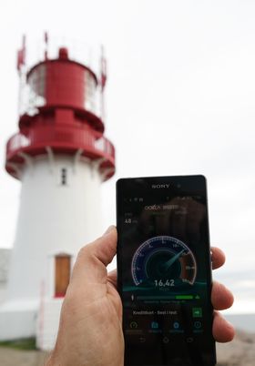 Vi testet mobilt bredbånd på Norges nordligste, vestligste og her, på Norges sørligste punkt.