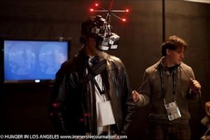 Bilde fra et arrangement der en Oculus-prototype ble brukt. (bilde: Huffington Post).
