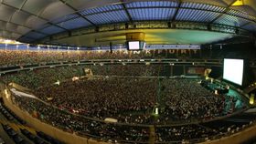 Fra en konsert i Commerzbank Arena.