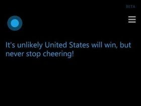 Cortana tippet riktig i USAs kamp mot Belgia.