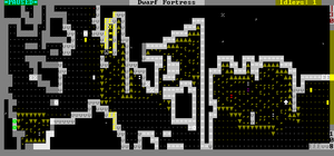 Slik ser Dwarf Fortress ut.
