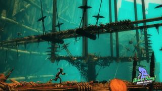Langt å løpe, langt å falle. (Skjermbilde: Oddworld Inhabitants).