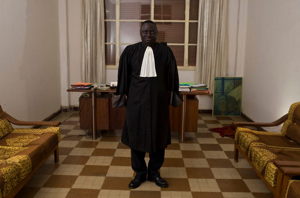Advokat Fagbemi Lateef, slik De Middel ser ham for seg.