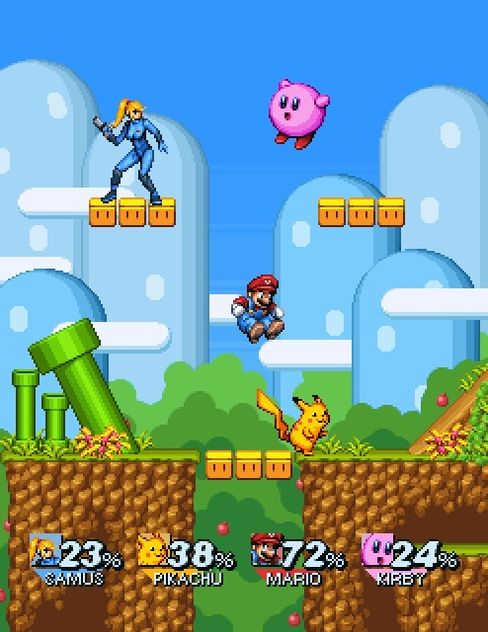 Super Smash Bros SNES slik NeoGAF-brukaren FantasticMrFoxdie ser det for seg.