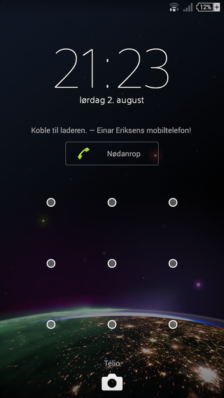 I Android kan du velge å bruke et mønster for opplåsing, noe som både er enkelt og sikkert.