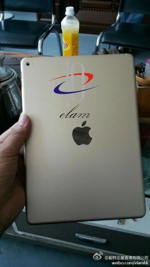 Baksiden av iPad Air 2.