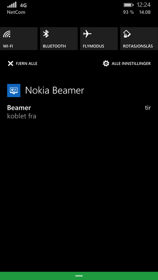 Windows Phone har fått varslingssenter. Det er svært praktisk når du vil ha et overblikk over varslinger, eller kjapp tilgang på enkle innstillinger.