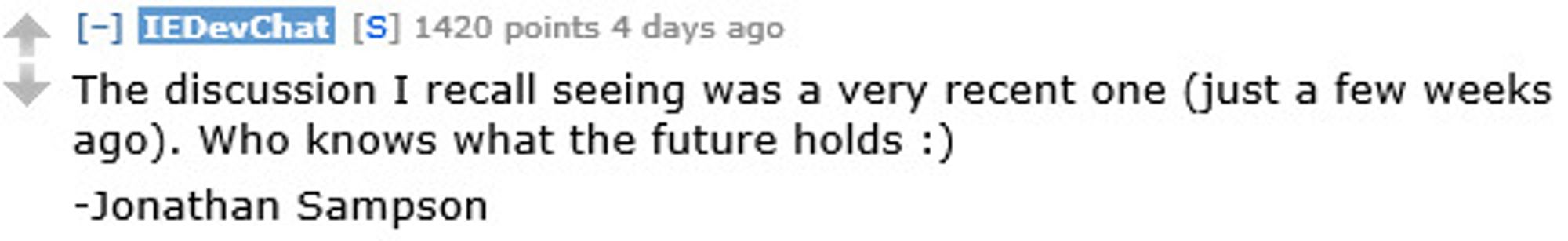 Se hele diskusjonen på Reddit.