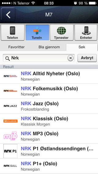 Det skal mye til å ikke finne en radiokanal som passer deg via appen. .