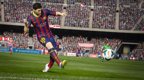 Ballen går i FIFA 15.