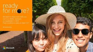 Om vi får se en ny kamerakonge eller en selfie-telefon fra Microsoft er foreløpig uklart. Slik ser den norske invitasjonen til arrangementet ut.