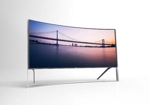 Samsung viste frem en kurvet UHD-TV på 105 tommer under IFA-messen i dag. .