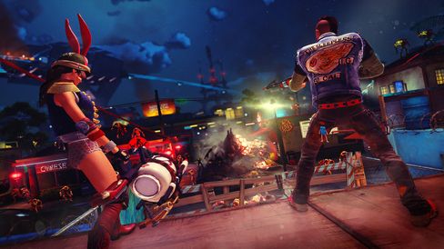 Galskapen rådar i Sunset Overdrive.