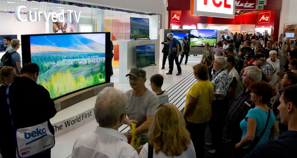 Monster-TV-en fengte publikum under IFA.