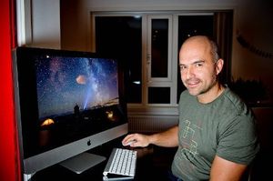 Espen Haagensen visste ikke hva Apple skulle bruke bildet hans til da de ba om å få kjøpe rettighetene til det. - Hadde jeg visst det hadde jeg kanskje krevd mer, sier han og ler.