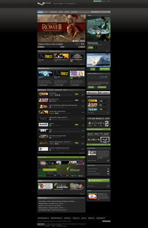 Steam-forsiden i dag.