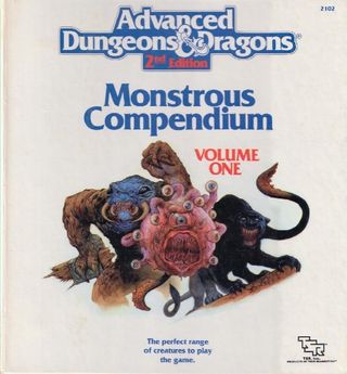 I andreutgaven av Advanced Dungeons & Dragons kom Monster-boka i en ringperm.