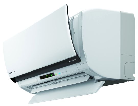 Slik ser Panasonics nye smart-varmepumpe ut.