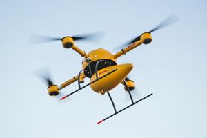 DHLs drone skal fly 50 meter over bakken.