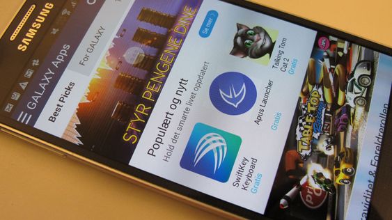 Du velger selv hvilke tilleggsapper du vil ha på Galaxy Alpha.