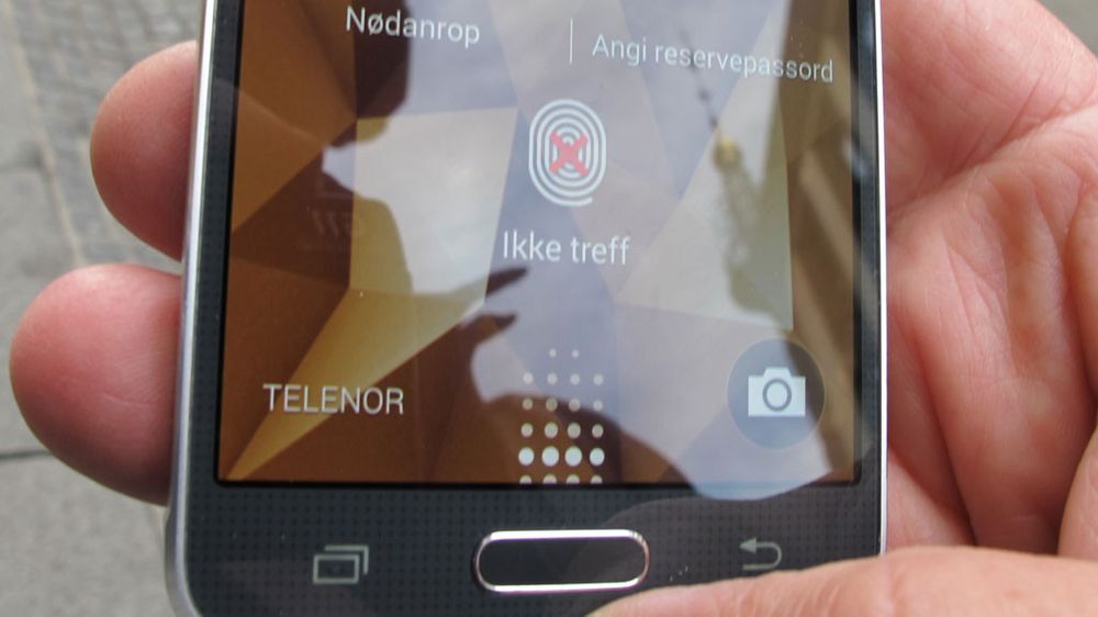 Fingeravtrykksensoren klarer ikke alltid å lese avtrykkene våre.