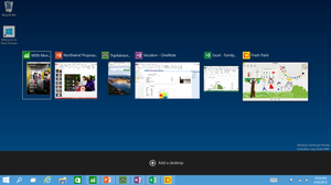 Slik ser nye «Task View» ut.
