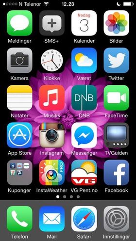 Robin Akselsen liker tilsynelatende også Apples nyeste bakgrunnsbilde. .