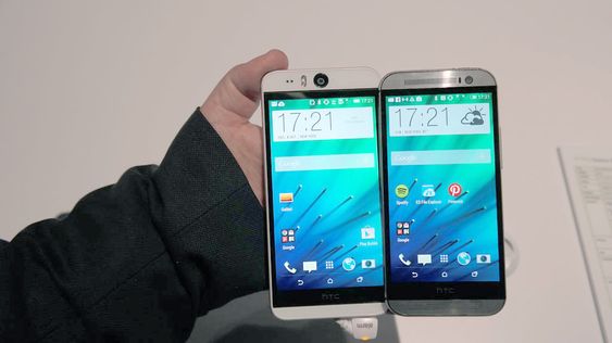 Her er nykommeren sammen med HTC One M8.