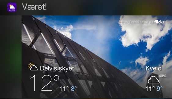 Yahoo! Weather.