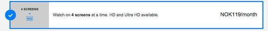 Nå har Netflix inkludert 4K-tilbudet i det som tidligere ble omtalt som «familiepakken».