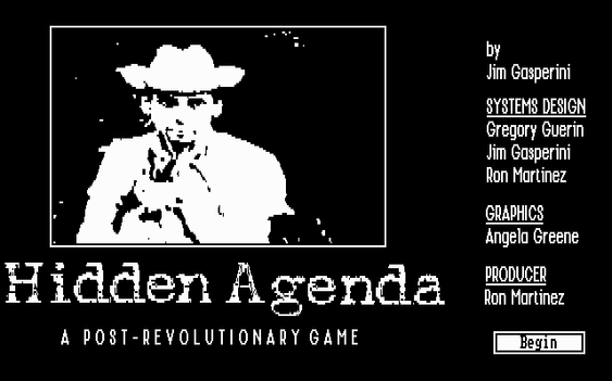 Hidden Agenda er i sort/hvitt. (bilde: Joachim Froholt/Gamer.no).