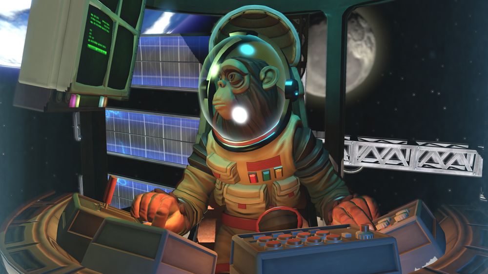 Houston, we have a monkey. (Bilde: Harmonix).