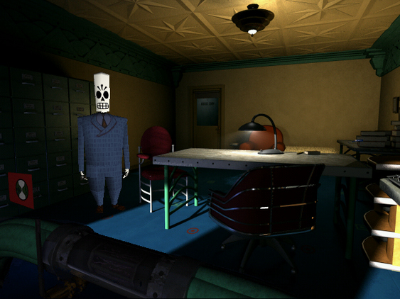 Slik ser Grim Fandango ut gjennom ResidualVM.