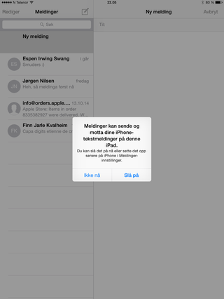 Med siste generasjon iOS og OS X kan de forskjellige Apple-enhetene snakke med hverandre.