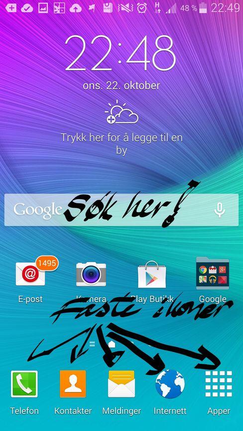 TouchWiz er lett å tilpasse.