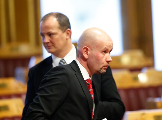 Tord Lien og Ketil Solvik-Olsen snakket begge varmt om thoriumsforskning og kjernekraft da de var i opposisjon. Nå er begge i regjering – førstnevnte som olje- og energiminister.