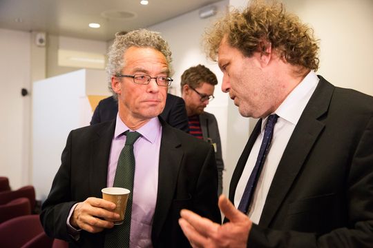 Bellona-leder Frederic Hauge (t.h.) har vært klar på at han ikke vil ha noe atomkraft – heller ikke basert på thorium.