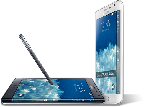 Samsung Galaxy Note Edge.