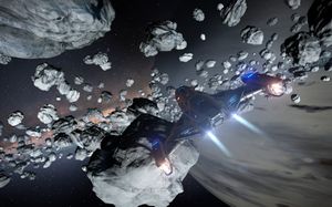 Mange deler av verdensrommet er fulle av rot. (bilde: Frontier Developments).