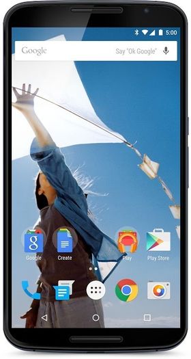 Google Nexus 6 kommer med Android 5.0 Lollipop ut av boksen.